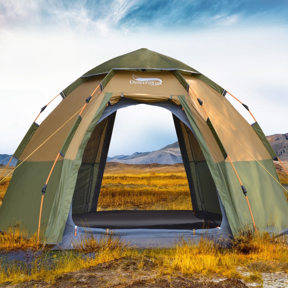 Grow Tent 4X4 - Desert&Fox 3-4 Person Dome Automatic Tent,