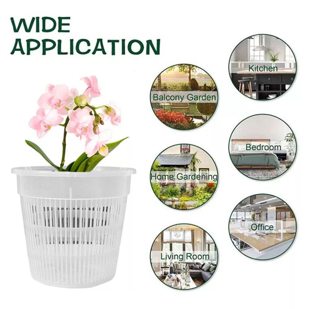Net Pot 3 Inch - 11/14/16/19cm Mesh Pot Root Control Transparent