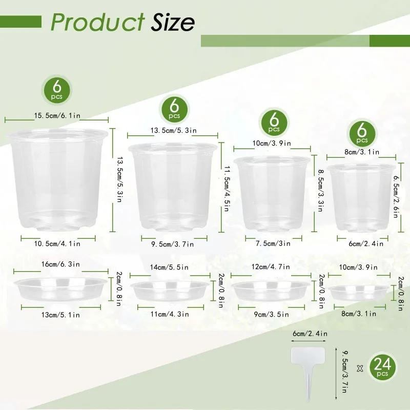 72pcs/set Clear Nursery Potspl - Net Pot 3 Inch 评论和价格