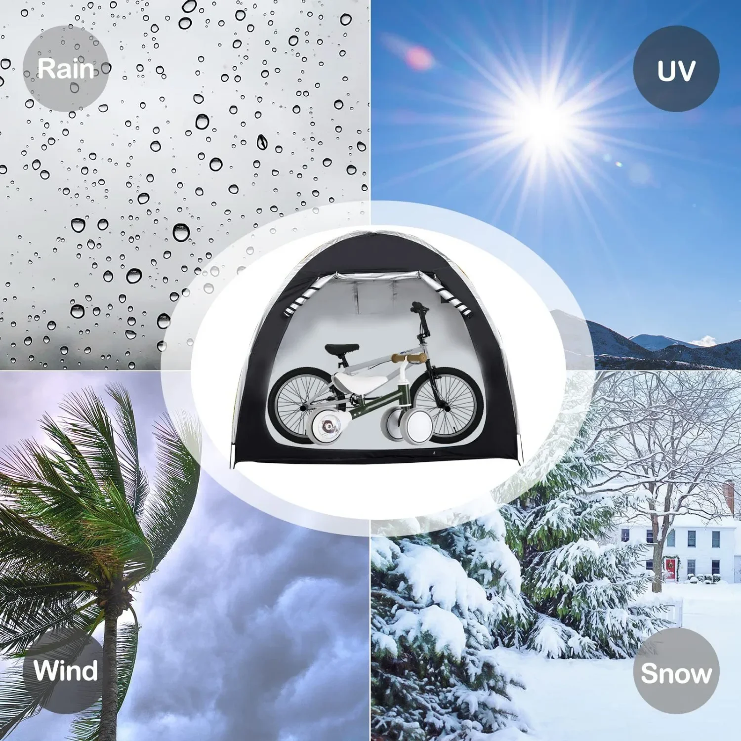 Bike Storage Shed Tent Spaciou - Grow Tent 4X4 评论和价格