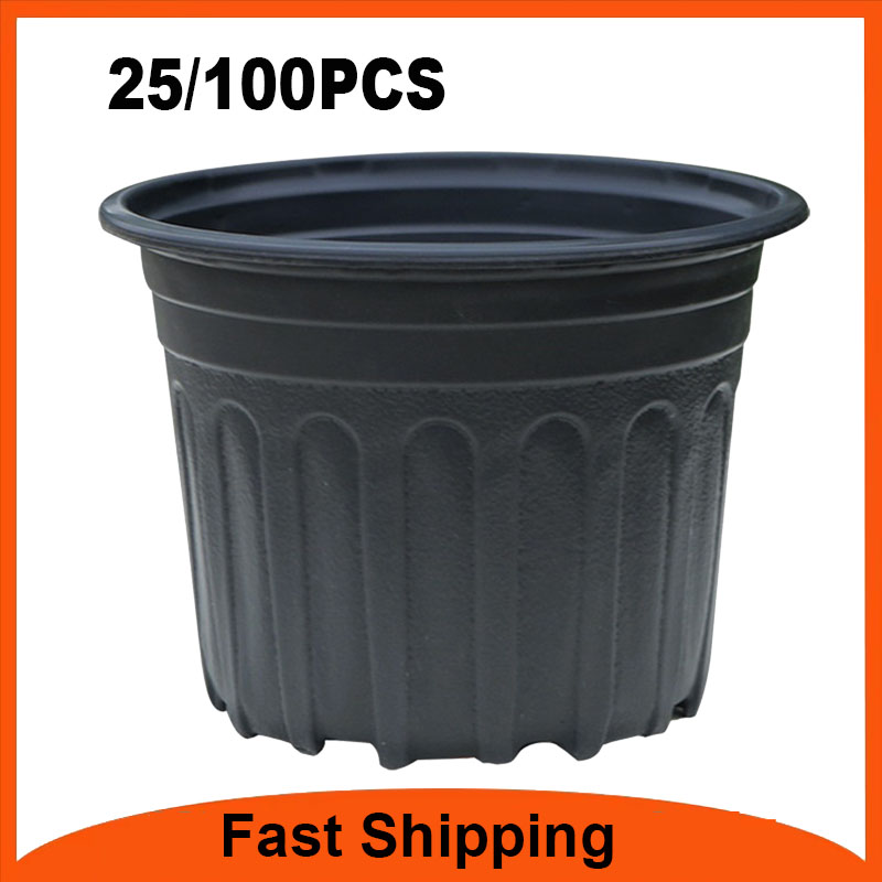 25/100 Pcs Flexible Plant Nurs - Net Pot 3 Inch 评论和价格