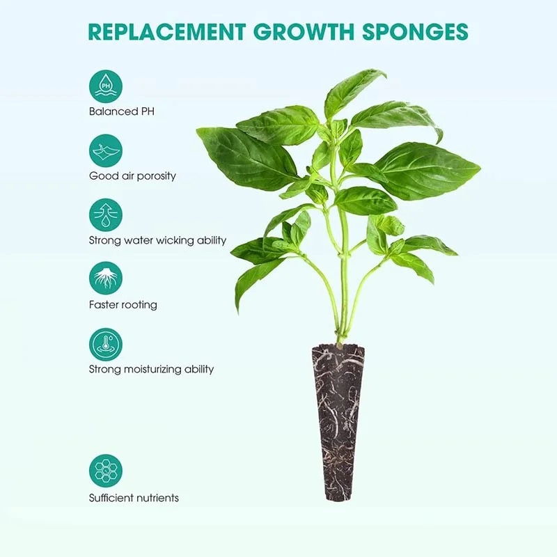 100Pcs Seed Grow Sponges Repla - Net Pot 3 Inch 评论和价格