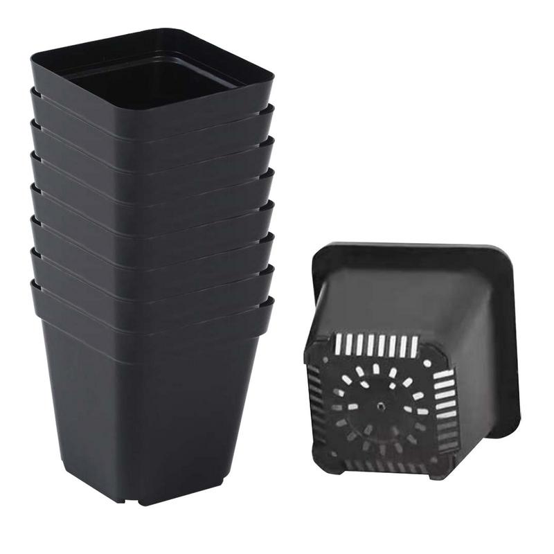 Seedling Pots 50Pcs Square Pla - Net Pot 3 Inch 评论和价格