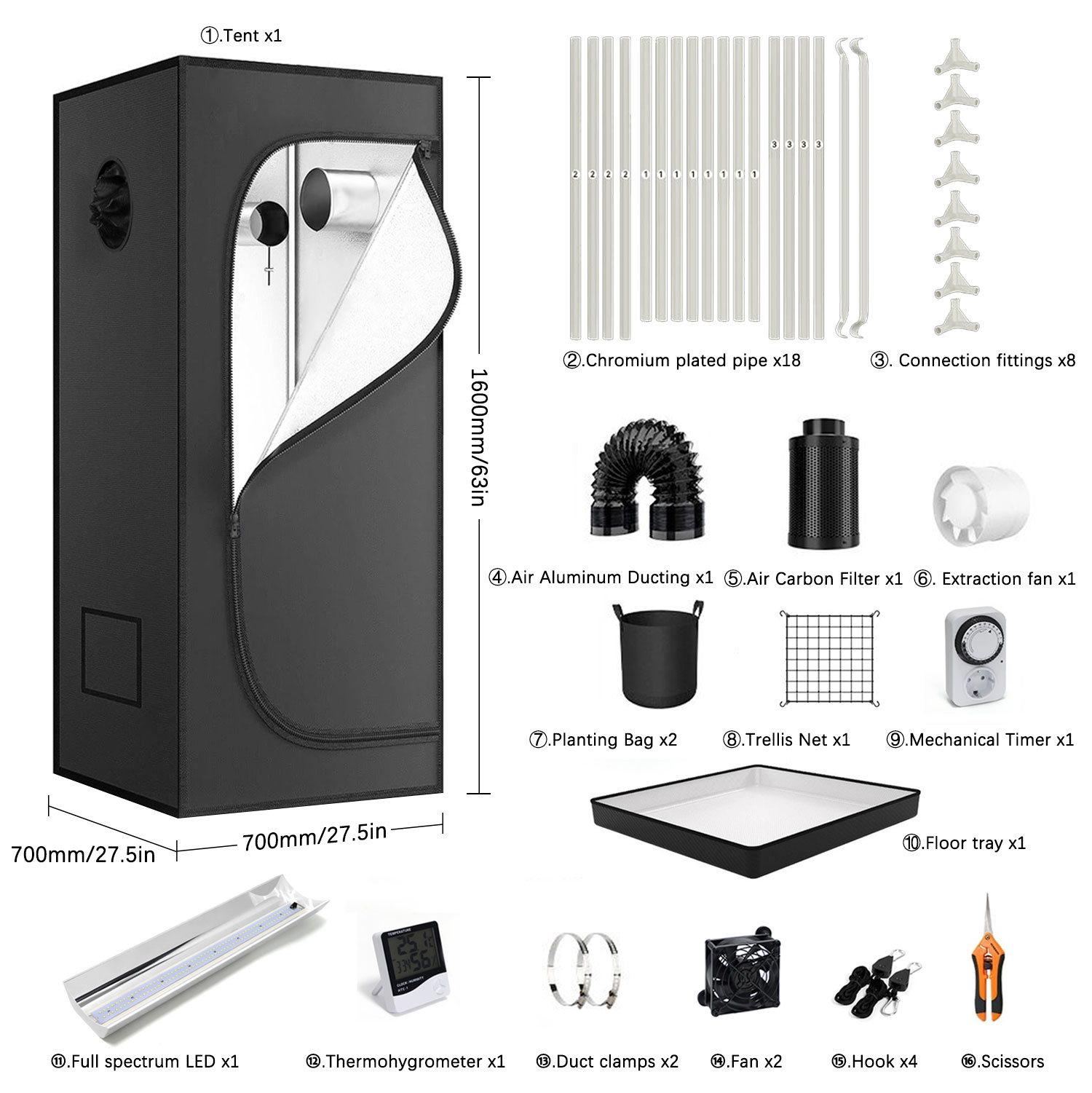 4x4 Grow Tent Complete Kit LED - Grow Tent 4X4 评论和价格
