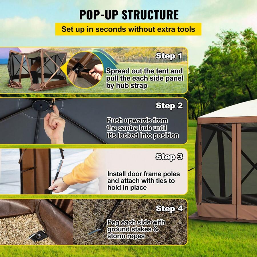 Gazebo Screen Tent, Pop Up Gaz - Grow Tent 4X4 评论和价格