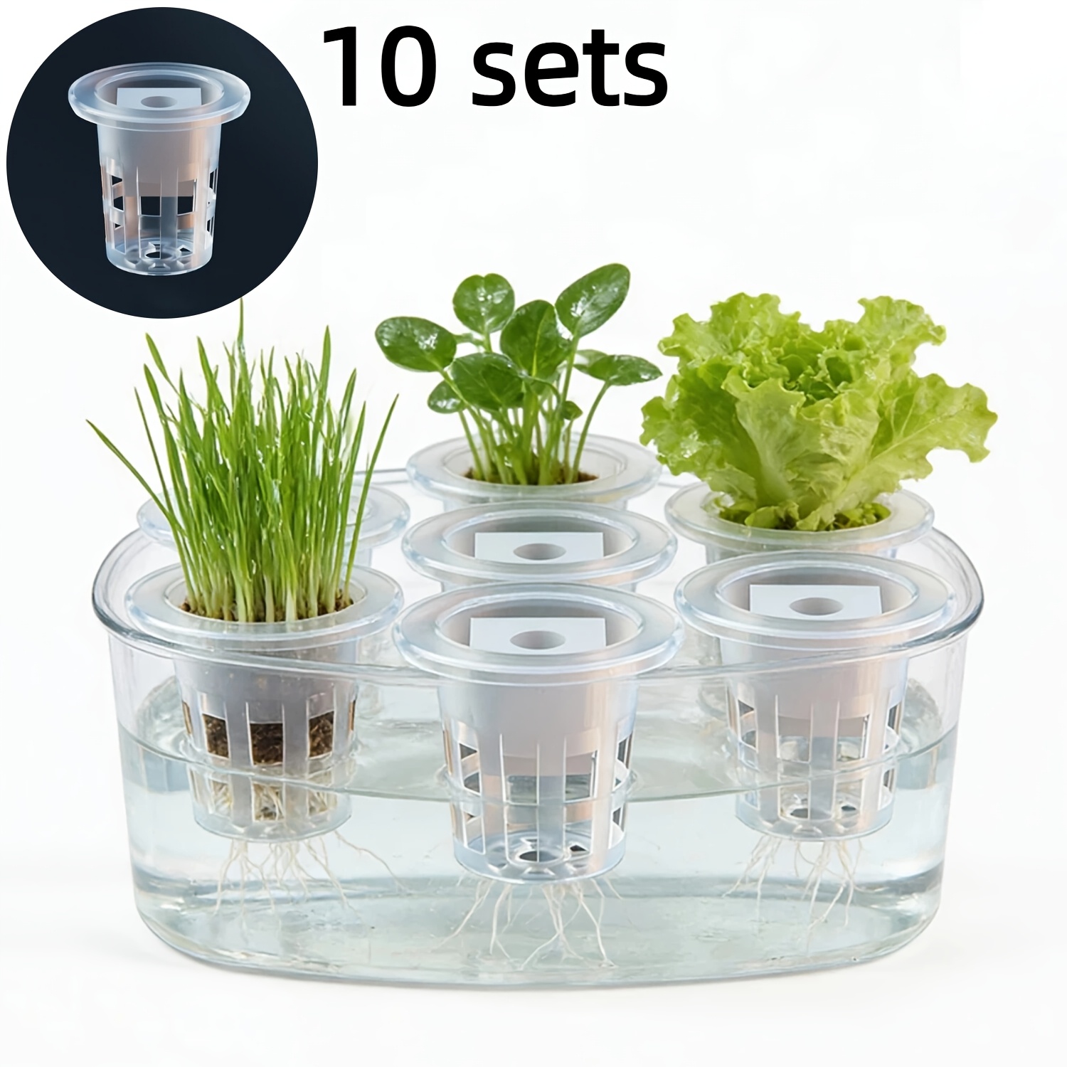 10pcs Hydroponic Seedling Bask - Net Pot 3 Inch 评论和价格